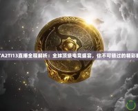 DOTA2TI13直播全程解析：全球頂級(jí)電競(jìng)盛宴，你不可錯(cuò)過的精彩時(shí)刻！