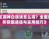 《原神白鐵塊怎么得？全面解析獲取途徑與實(shí)用技巧》