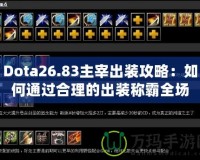 Dota26.83主宰出裝攻略：如何通過合理的出裝稱霸全場？