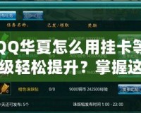 QQ華夏怎么用掛卡等級輕松提升？掌握這些技巧，瞬間逆襲！