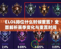 《LOL排位什么時候重置？全面解析賽季變化與重置時間！》