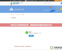 DNF永久封號查詢正常，揭秘背后的原因與解決辦法