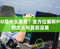 PDD是什么意思？全方位解析PDD的含義與背后深意