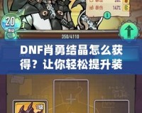 DNF肖勇結(jié)晶怎么獲得？讓你輕松提升裝備，解鎖全新戰(zhàn)力！