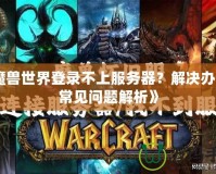 《魔獸世界登錄不上服務(wù)器？解決辦法與常見問題解析》