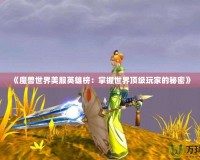 《魔獸世界美服英雄榜：掌握世界頂級玩家的秘密》