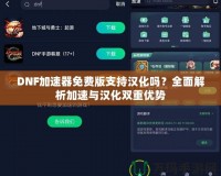 DNF加速器免費版支持漢化嗎？全面解析加速與漢化雙重優(yōu)勢