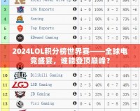 2024LOL積分榜世界賽——全球電競盛宴，誰能登頂巔峰？