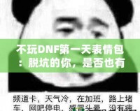 不玩DNF第一天表情包：脫坑的你，是否也有過(guò)這樣的心情？