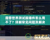 魔獸世界測試服插件怎么用不了？詳解常見問題及解決方案