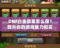 DNF白金徽章怎么得？提升你的游戲魅力和實力！