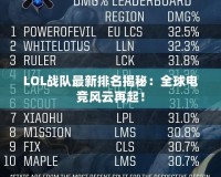 LOL戰(zhàn)隊最新排名揭秘：全球電競風云再起！