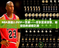 NBA英雄2.0VIP一覽表——盡享籃球激情，解鎖你的巔峰之路