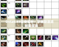 Dota6.83裝備解析：掌握新潮流，制霸戰(zhàn)場