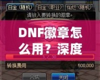 DNF徽章怎么用？深度解析徽章系統(tǒng)，助你在地下城冒險(xiǎn)更輕松