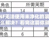 DNF無法使用未凈化的裝備怎么解決？看完這篇你就明白了！