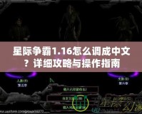 星際爭霸1.16怎么調(diào)成中文？詳細(xì)攻略與操作指南