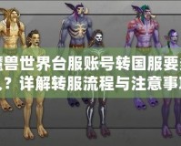 魔獸世界臺服賬號轉國服要多久？詳解轉服流程與注意事項