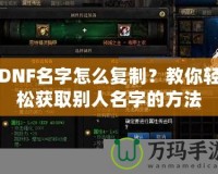 DNF名字怎么復(fù)制？教你輕松獲取別人名字的方法