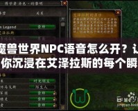 魔獸世界NPC語音怎么開？讓你沉浸在艾澤拉斯的每個瞬間！