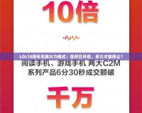 LOL10周年無限火力模式：狂歡已開啟，多久才能停止？