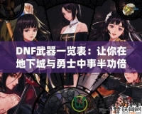 DNF武器一覽表：讓你在地下城與勇士中事半功倍的強力武器推薦