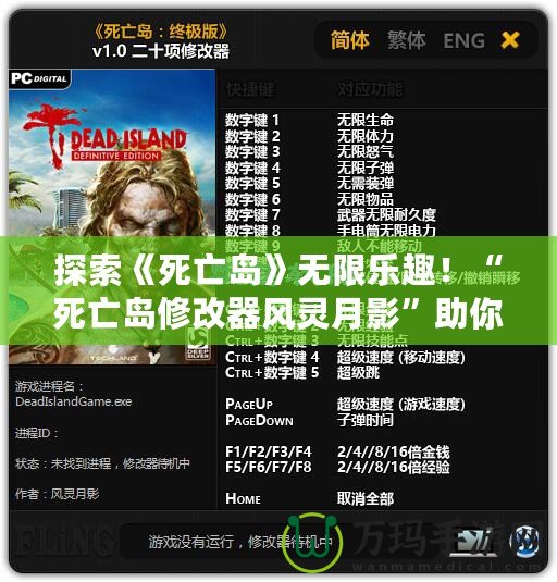 探索《死亡島》無限樂趣！“死亡島修改器風(fēng)靈月影”助你成為不敗求生者