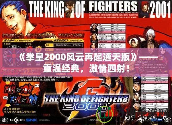 《拳皇2000風(fēng)云再起通天版》——重溫經(jīng)典，激情四射！