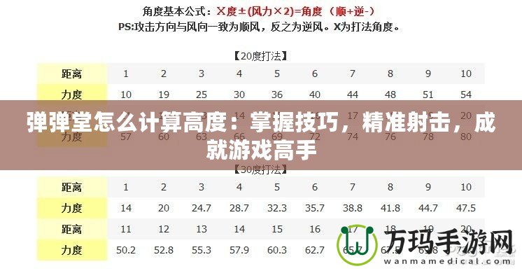 彈彈堂怎么計算高度：掌握技巧，精準射擊，成就游戲高手