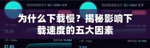 為什么下載慢？揭秘影響下載速度的五大因素