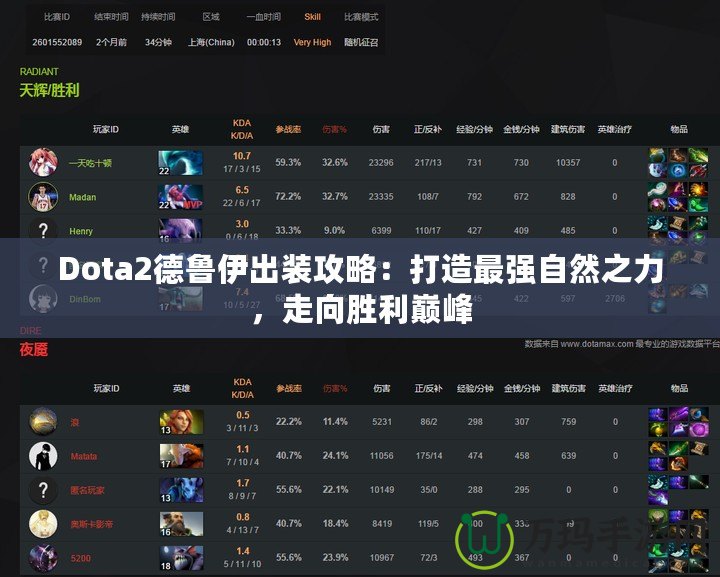 Dota2德魯伊出裝攻略：打造最強自然之力，走向勝利巔峰