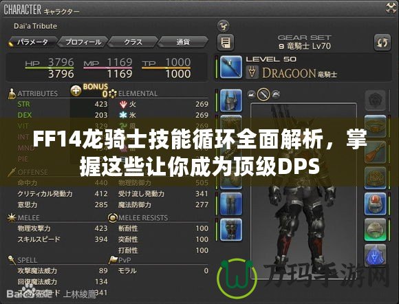 FF14龍騎士技能循環(huán)全面解析，掌握這些讓你成為頂級DPS