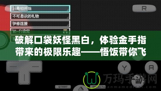 破解口袋妖怪黑白，體驗金手指帶來的極限樂趣——悟飯帶你飛