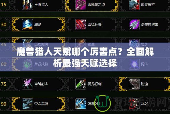 魔獸獵人天賦哪個厲害點？全面解析最強天賦選擇