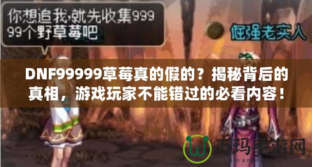 DNF99999草莓真的假的？揭秘背后的真相，游戲玩家不能錯過的必看內(nèi)容！