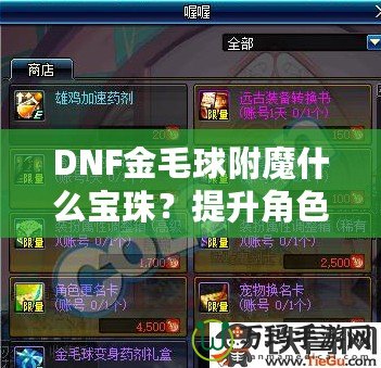 DNF金毛球附魔什么寶珠？提升角色實(shí)力的必選指南！