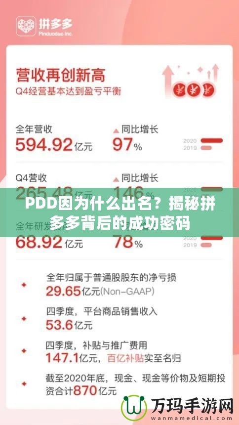 PDD因為什么出名？揭秘拼多多背后的成功密碼