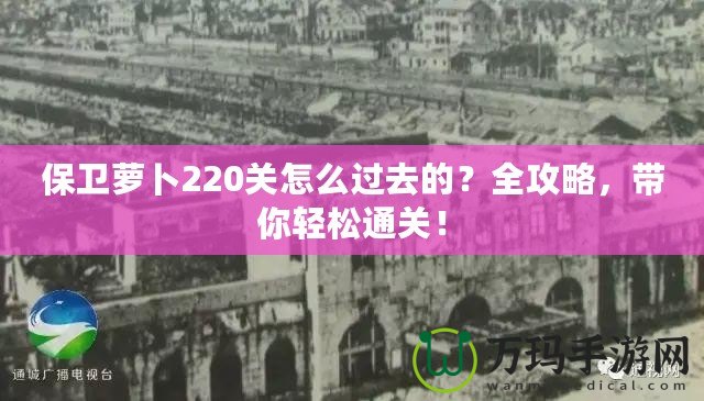 保衛(wèi)蘿卜220關(guān)怎么過去的？全攻略，帶你輕松通關(guān)！