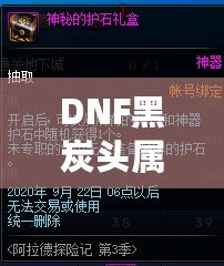 DNF黑炭頭屬性全面解析：助你征戰(zhàn)阿拉德的終極裝備