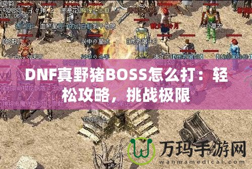 DNF真野豬BOSS怎么打：輕松攻略，挑戰(zhàn)極限