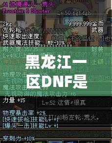 黑龍江一區(qū)DNF是跨幾？詳解DNF跨區(qū)與黑龍江一區(qū)的獨(dú)特魅力