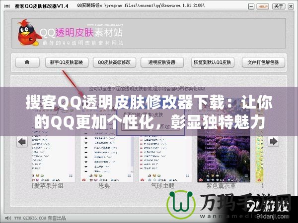 搜客QQ透明皮膚修改器下載：讓你的QQ更加個性化，彰顯獨(dú)特魅力