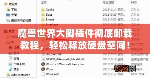 魔獸世界大腳插件徹底卸載教程，輕松釋放硬盤(pán)空間！