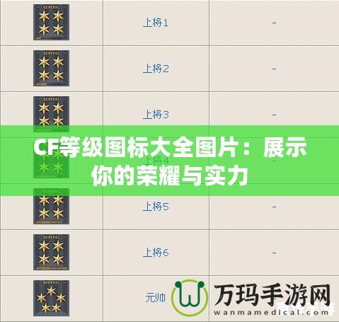 CF等級圖標(biāo)大全圖片：展示你的榮耀與實力