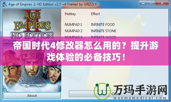 帝國(guó)時(shí)代4修改器怎么用的？提升游戲體驗(yàn)的必備技巧！