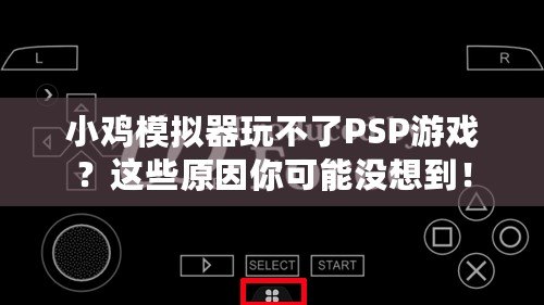 小雞模擬器玩不了PSP游戲？這些原因你可能沒想到！