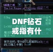 DNF鉆石戒指有什么用？了解它的真正價(jià)值與玩法技巧！