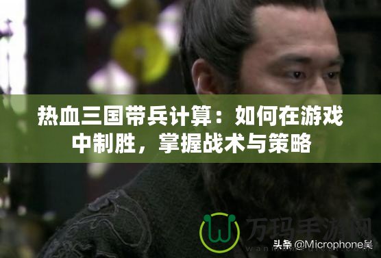 熱血三國帶兵計算：如何在游戲中制勝，掌握戰(zhàn)術(shù)與策略